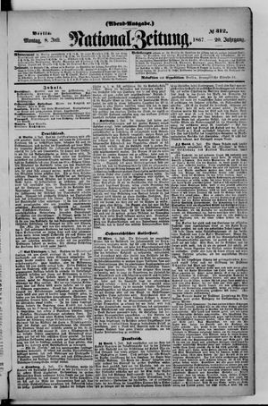 Nationalzeitung vom 08.07.1867