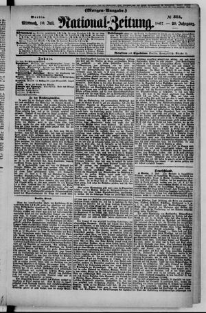 Nationalzeitung vom 10.07.1867