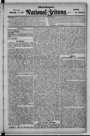 Nationalzeitung vom 10.07.1867