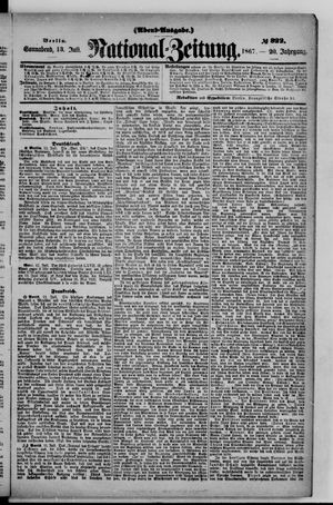 Nationalzeitung vom 13.07.1867
