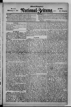 Nationalzeitung vom 17.07.1867