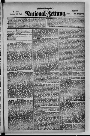 Nationalzeitung vom 19.07.1867