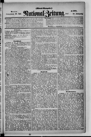 Nationalzeitung vom 20.07.1867