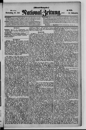 Nationalzeitung vom 25.07.1867
