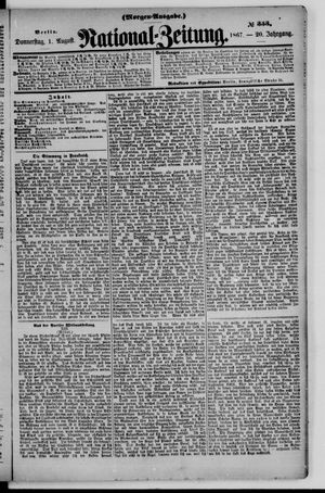 Nationalzeitung vom 01.08.1867