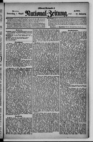 Nationalzeitung vom 01.08.1867