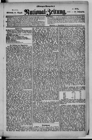 Nationalzeitung vom 14.08.1867