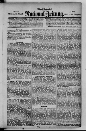 Nationalzeitung on Aug 14, 1867