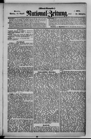 Nationalzeitung on Aug 19, 1867