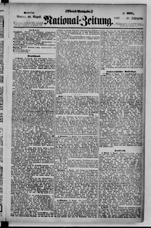 Nationalzeitung vom 26.08.1867