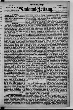 Nationalzeitung vom 27.08.1867
