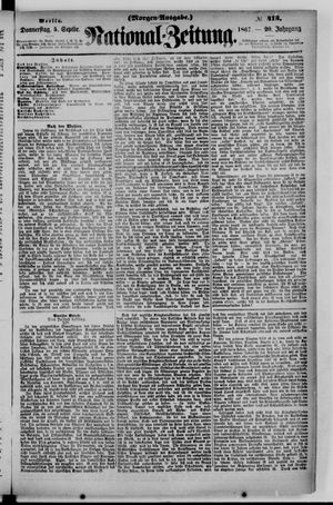Nationalzeitung vom 05.09.1867