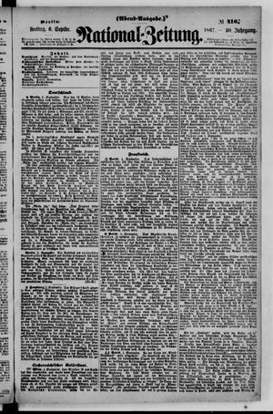 Nationalzeitung vom 06.09.1867