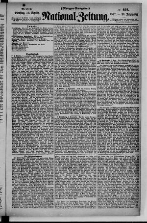 Nationalzeitung vom 10.09.1867