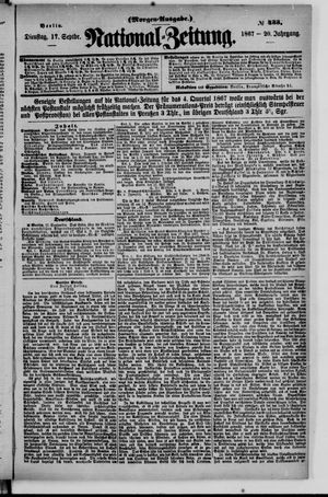 Nationalzeitung vom 17.09.1867