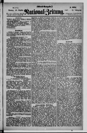 Nationalzeitung vom 23.09.1867