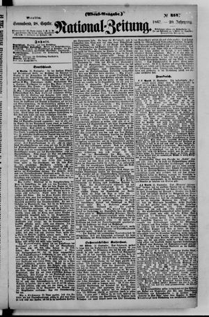 Nationalzeitung vom 28.09.1867