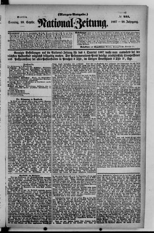 Nationalzeitung vom 29.09.1867