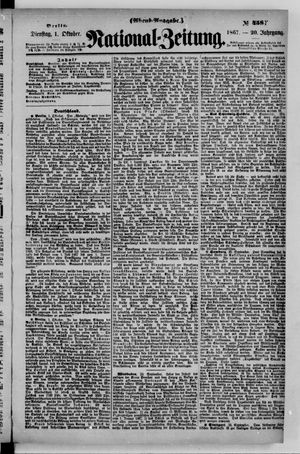 Nationalzeitung vom 01.10.1867
