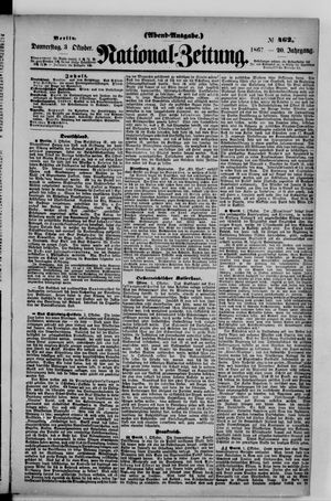 Nationalzeitung vom 03.10.1867