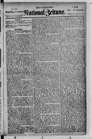 Nationalzeitung vom 10.10.1867