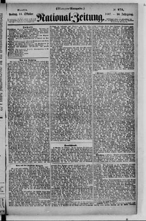 Nationalzeitung vom 11.10.1867