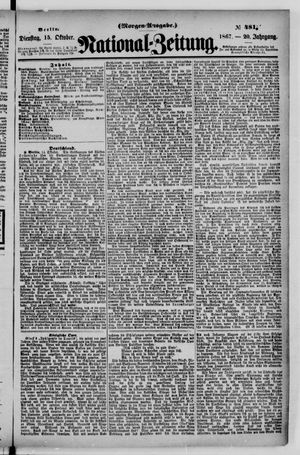 Nationalzeitung vom 15.10.1867