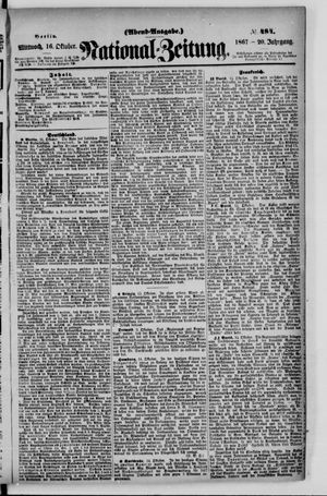 Nationalzeitung vom 16.10.1867