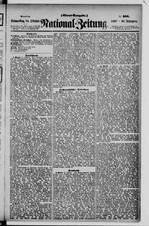 Nationalzeitung vom 24.10.1867