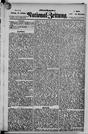 Nationalzeitung vom 28.10.1867