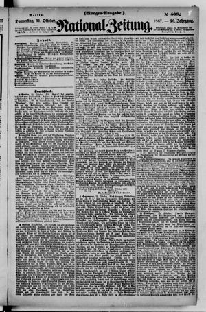 National-Zeitung vom 31.10.1867