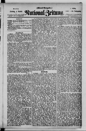 Nationalzeitung vom 04.11.1867