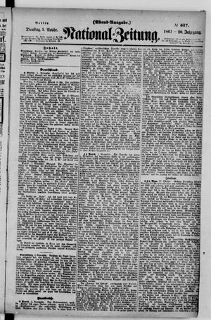 Nationalzeitung vom 05.11.1867