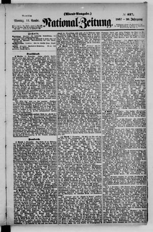 Nationalzeitung vom 11.11.1867