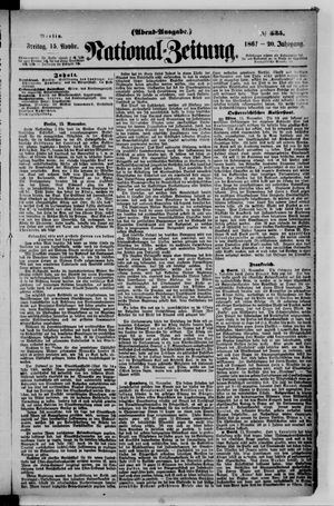 Nationalzeitung vom 15.11.1867