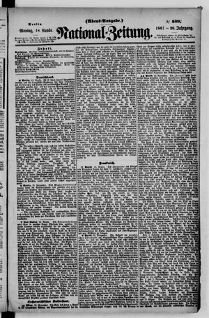 Nationalzeitung vom 18.11.1867
