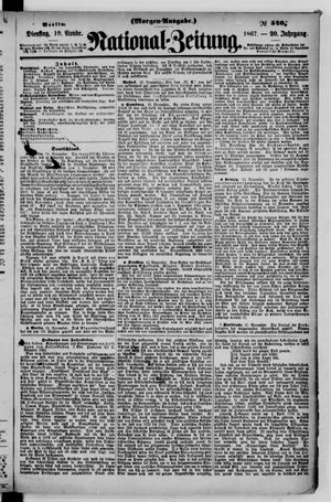 Nationalzeitung vom 19.11.1867