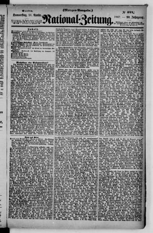 Nationalzeitung vom 21.11.1867