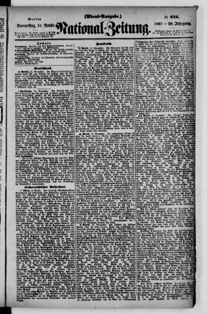 Nationalzeitung vom 21.11.1867