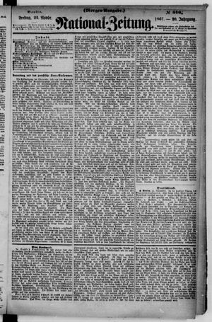 Nationalzeitung vom 22.11.1867