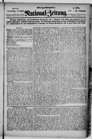 Nationalzeitung on Dec 19, 1867