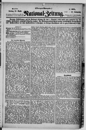Nationalzeitung vom 20.12.1867