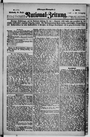 Nationalzeitung vom 25.12.1867