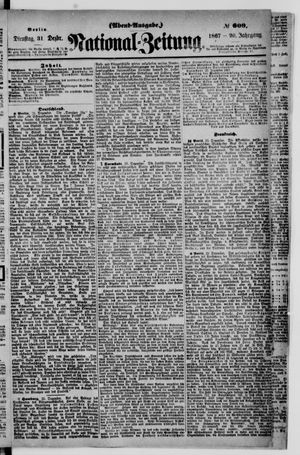 Nationalzeitung on Dec 31, 1867