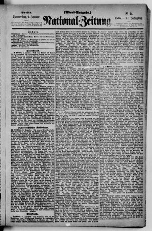 Nationalzeitung vom 02.01.1868