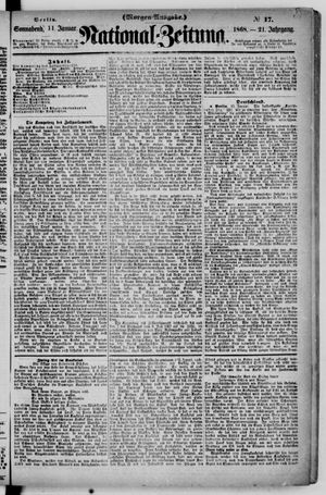 Nationalzeitung vom 11.01.1868