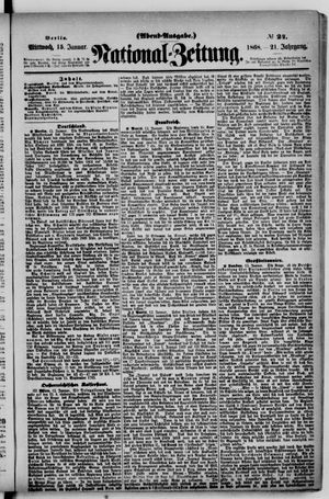 Nationalzeitung on Jan 15, 1868