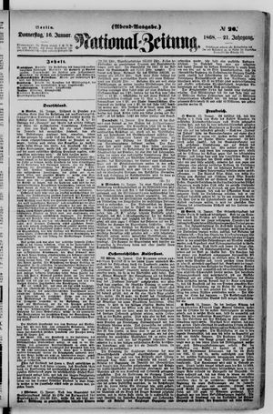 Nationalzeitung vom 16.01.1868