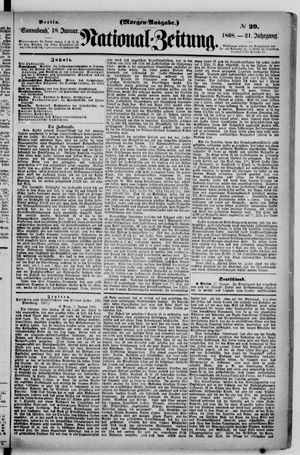 Nationalzeitung vom 18.01.1868