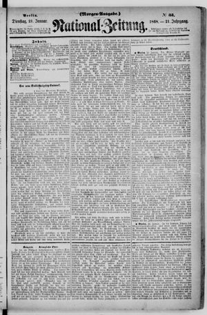 National-Zeitung vom 21.01.1868